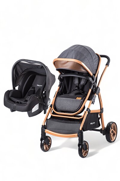 Baby Care BC-315 Safari Pro Travel Bebek Arabası & Puset Siyah-Kahve (BC-315-Z)