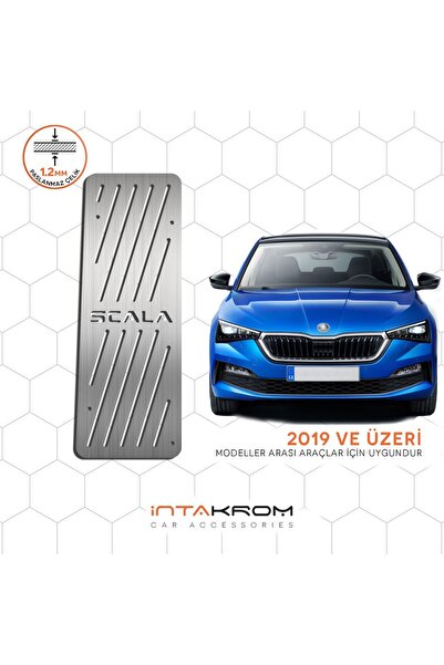 İntachrom Skoda Scala Krom Ayak Dinlendirme Pedalı - 2019 ve Üzeri
