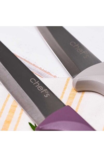 Chef's Marka Mor Saplı Çelik Doğrama Bıçağı 27 Cm