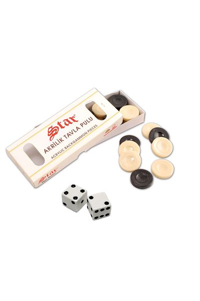 Star Backgammon Scale Acrylic Large Size Dice Gift