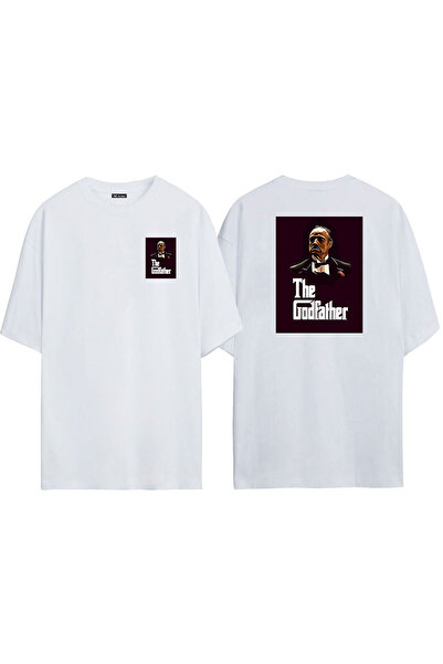 THEWERT Unisex The Godfater Rose Prednja strana Zadnja strana Štampano Bela O...