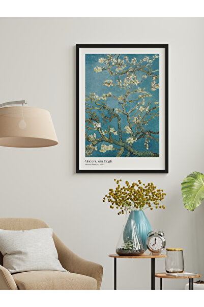 MÜZAİDE Van Gogh Almond Blossom Çerçeveli Tablo - Sergi Baskısı