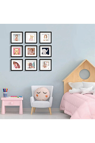 Mayalımeri Removable Mat Photo Frame 14X14 Square Frame 3-Pack - White Photographic