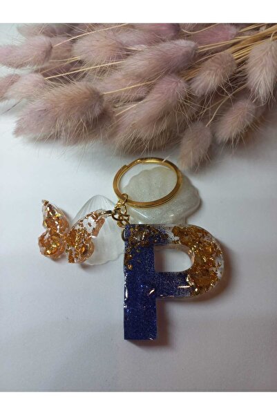 demirbasavm سلسلة مفاتيح Epoxy P مصنوعة يدويًا