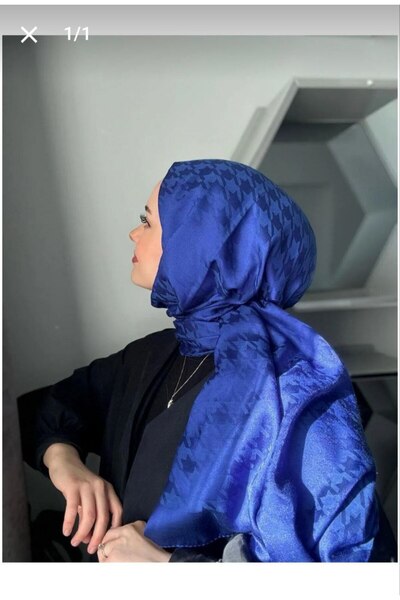 Nilbutik Houndstooth Pattern Cotton Jacquard Shawl