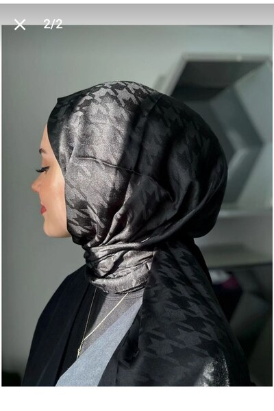 Nilbutik Houndstooth Pattern Cotton Jacquard Shawl