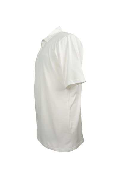 marufshop Κατάλληλο για άντρες Plus Size 115-171 κιλά T-shirt Polo Neck Ecru