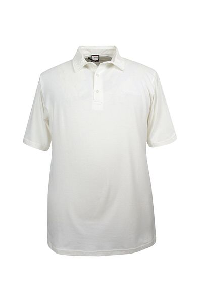 marufshop Κατάλληλο για άντρες Plus Size 115-171 κιλά T-shirt Polo Neck Ecru