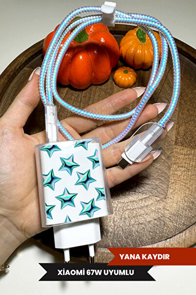WANNA PROTECT Xiaomi 67w Hızlı Şarj Uyumlu Şeffaf Şarj Başlığı Adaptörü Korum...