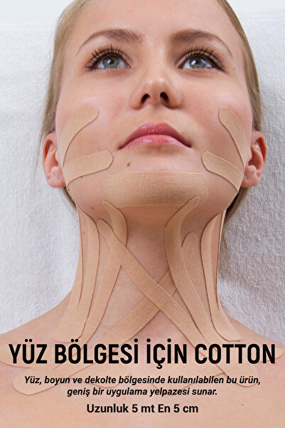 GXMPRO Yüz Gerdirme Bandı Kırışıklık Oluşumunu Engelleme Bandı, Yüz Yogası, Y...