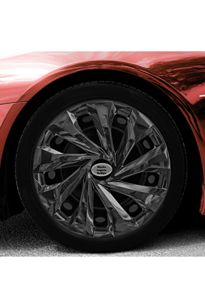 Genel Markalar Hyundai İ20 15 İnç Jant Kapağı Amblemli Piano Black 4'lü Set 2...