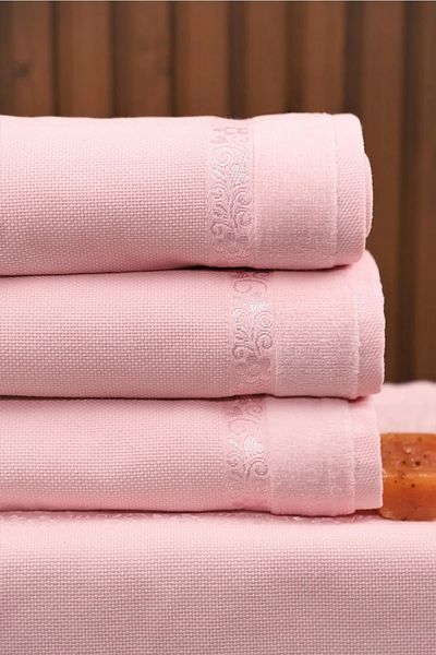 Akınal Bella ETAMIN VELVET 6 τεμάχια LUXURY 50x90 Soft Etamin Jacquard Πετσέτα προσώπου Kanavice Κεντητή