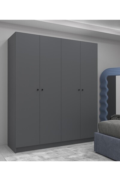 YD Modüler Mobilya YD1004AT GARDOLAP 4 KAPAKLI KULLANIŞLI