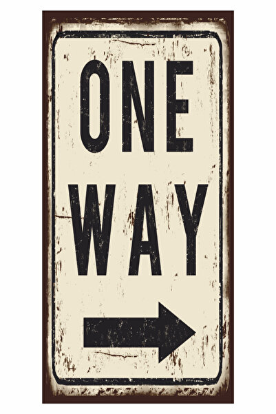 Hayat Poster Semn de avertizare unidirecțională pentru decorarea casei pictur...