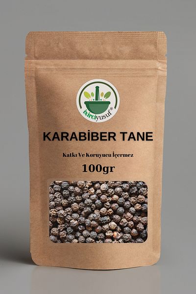 ixirciyusuf Black Pepper Grain (Great Grain, Sifted) 100 Gr