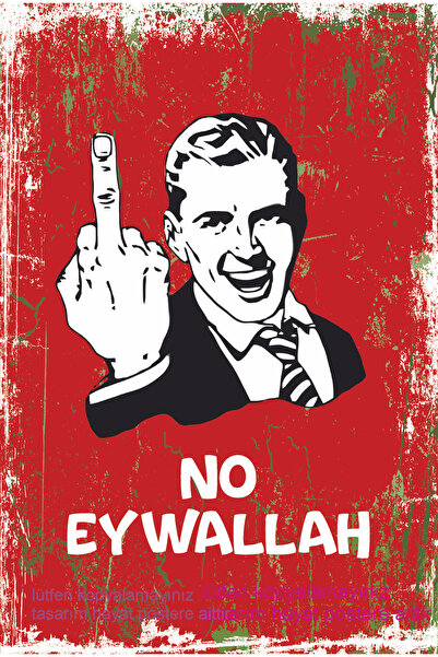 no thanks funny humorous words graffiti home decoration retro wooden poster