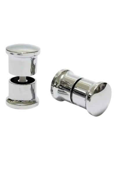 Genel Markalar Krom Topuz Duşakabin Kulp Seti 2 İç 2 Dış Çift Kapak Kulbu