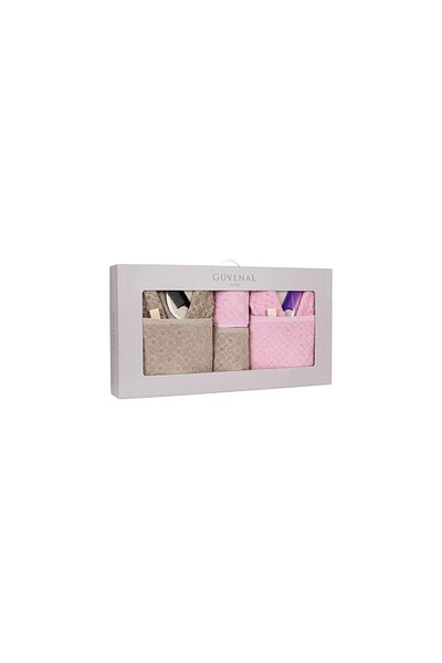 Güvenal Σετ μπουρνούζι Hayal 12 Piece Boxed Jacquard| Μπουρνούζι| Σετ πετσετών και πετσετών| Σετ Προίκα Μπάνιου