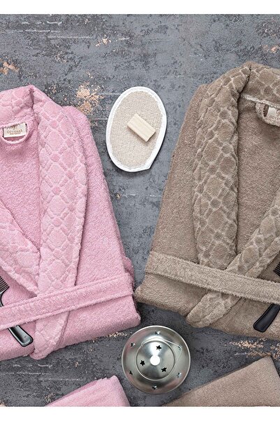 Güvenal Σετ μπουρνούζι Hayal 12 Piece Boxed Jacquard| Μπουρνούζι| Σετ πετσετών και πετσετών| Σετ Προίκα Μπάνιου