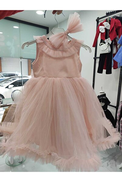 Poyraz Fashion Kids Kız Çocuk Abiye Mezuniyet Elbisesi ve Toka Abiye Gece Elb...