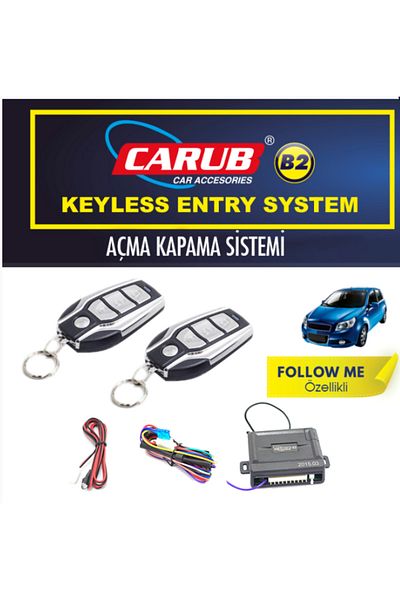 OTOMOR AKSESUAR CARUB ON/OFF CENTRAL LOCK SYSTEM BR WITH CHROME FOLLOWME4602449