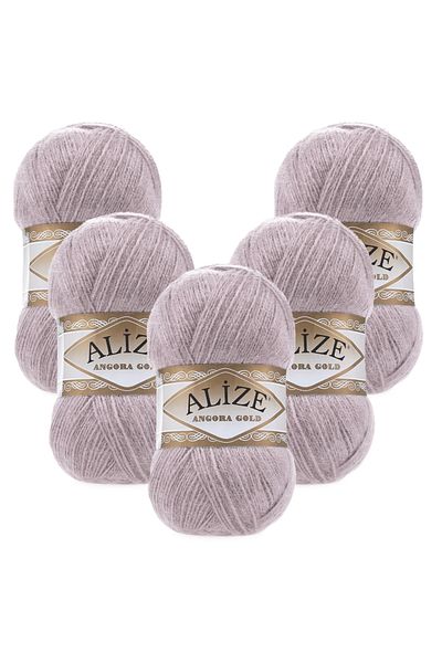 Alize Angora Gold 5 τεμαχίων 163 Χειροποίητο πλεκτό νήμα από λιλά