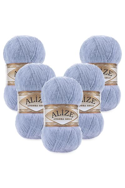 Alize Angora Gold 5 τεμαχίων 040 Ανοιχτό μπλε πλεκτό νήμα