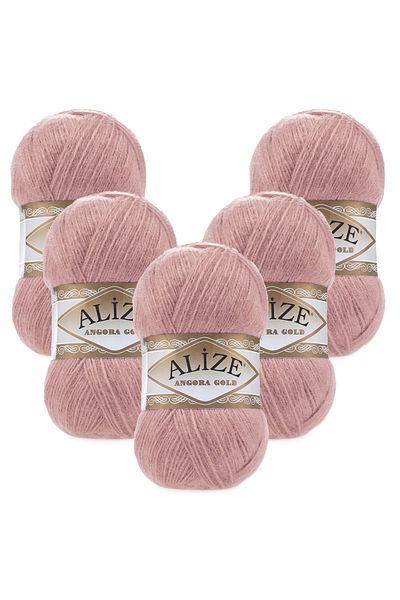 Alize Angora Gold 5 τεμαχίων 144 Rose Pink Πλεκτό νήμα