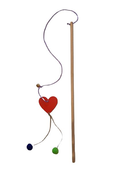 Be Cat 6 Pieces Cat Fishing Rod - Heart and Star Laser Cutting