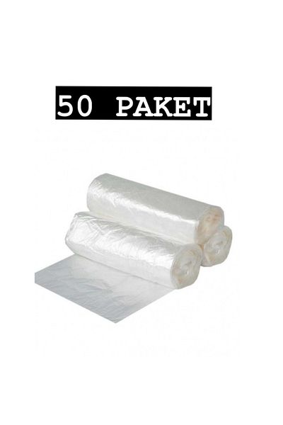FİGANLAR 40x50 40 Pieces Mini Size Kitchen Garbage Bag Bathroom WC Bag 50 Pack Box