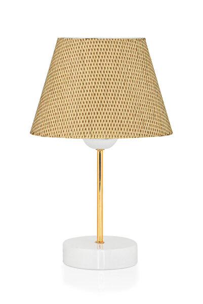 Emg DesiGn Kumaş Başlıklı 3 Katlı Modern Avize ve 2 Adet Abajur Set Yatak Odası Çocuk Odası Salon Mutfak Hol