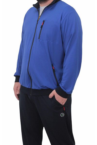 MocGrande Rebirth TK714 NAVY BLUE - Σετ ανδρικής φόρμας μεγάλου μεγέθους
