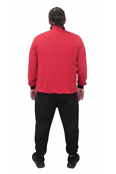 MocGrande Erkek Büyük Beden Eşofman Takım Rebirth TK714 KIRMIZI