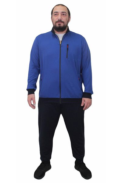 MocGrande Rebirth TK714 NAVY BLUE - Σετ ανδρικής φόρμας μεγάλου μεγέθους