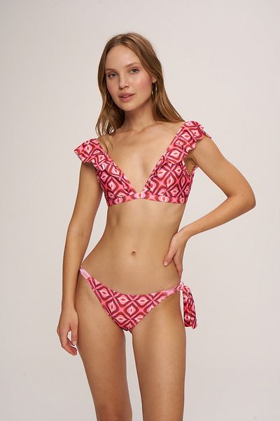 Pierre Cardin Lace-Up Faux Jumpsuit Bikini Bottom