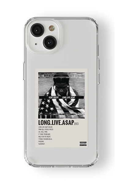 Multitronic حافظة شفافة مطبوعة بتصميم ملصق Rocky Palaroid متوافقة مع هاتف Iph...