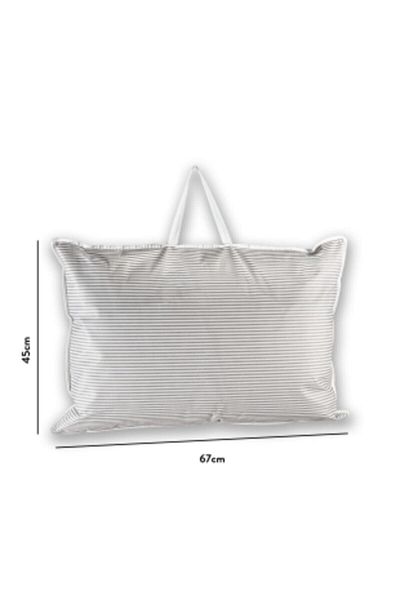 ESTİ Gray Striped Pillow Storage Bag 67 X 45 Cm
