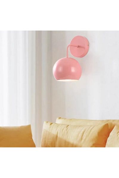 RİOLİGHT RETRO, VINTAGE, RUSTIC PINK 1XE27 WALL SCONCE WITH SOCKET