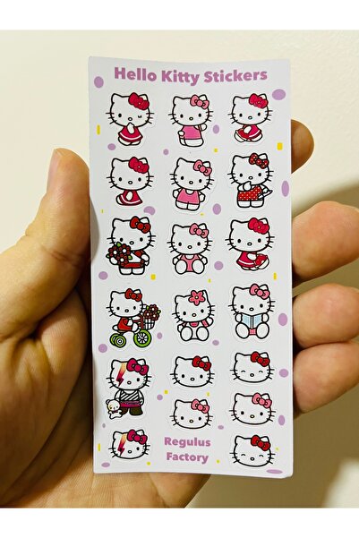 Cuppy Box Sanrio Hello Kitty Mini Sticker 19 Parça Sticker