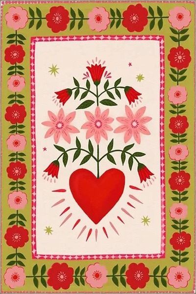 Rugs Modern Halı Плетен килим с разноцветни флорални и геометрични шарки 3729