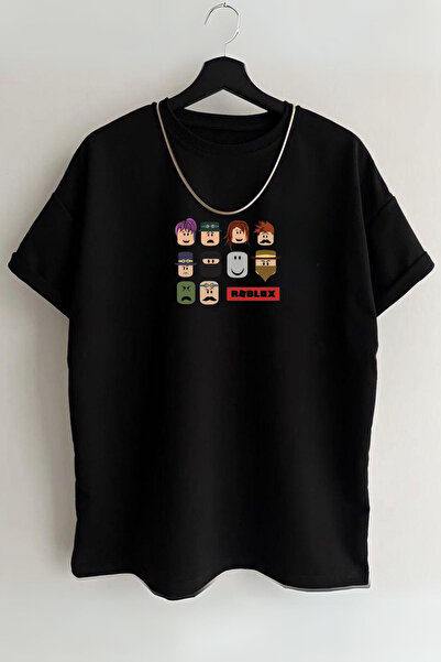 AEMİ Tricou unisex Roblox Röblox Game imprimat Game Oversize 100% bumbac