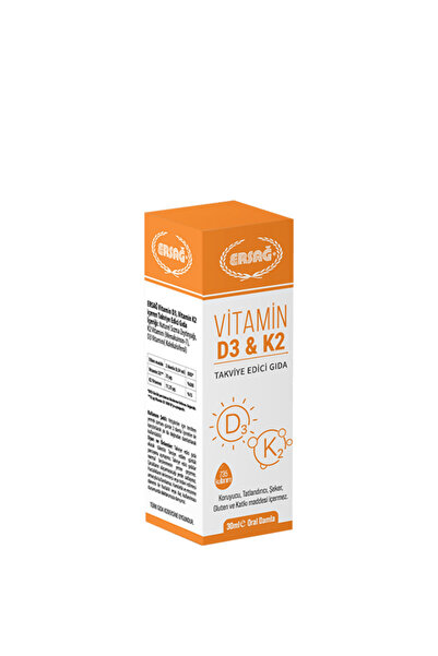 Ersağ Vitamin D3 ve K2 30 ML