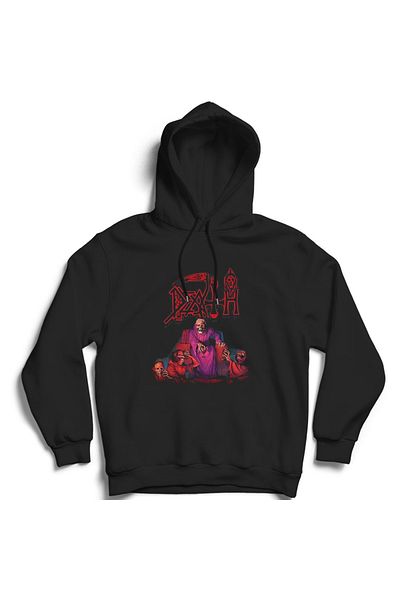 The Fame Суитшърт с качулка Death Papa 2 Rock Metal Music Band