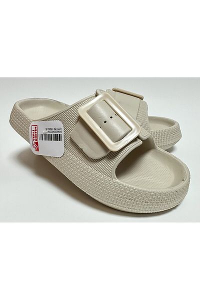GEZER ADJUSTABLE SINGLE BUCKLE PLATFOR HEEL COMFORTABLE AND LIGHT DAILY WOMEN'S HOME AND STREET SLIPPERS