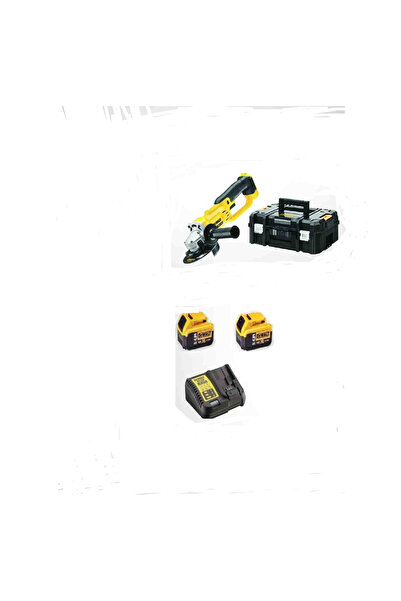 Dewalt DCG412NT ( 125 MM ) + 2 ADET 5 AMPER + 1 ADET DOLUM CİHAZI
