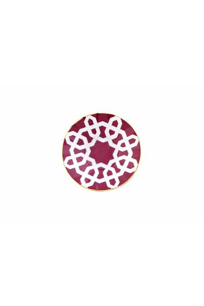 Porland Morocco Pattern5 Fuchsia Ergonomic Tea Plate 12 Cm 04a P021491