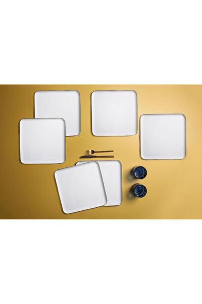 Porland Blue Stripe 6 Lıı Servis Seti 28x28 Cm 04alm006878