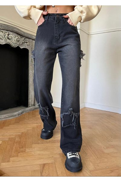 Köstebek Star Patchwork Vintage Jean Jeans