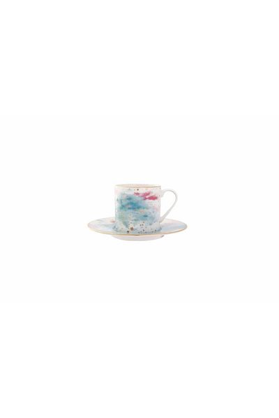 Porland Cosmos Pattern Coffee Cup with 6 Plates 90cc 04alm006691
