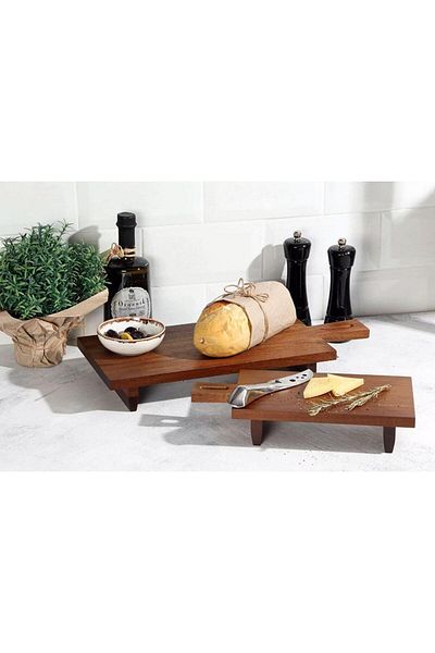 Porland Akazie Footed Presentation Board 30 Cm 04sty008088